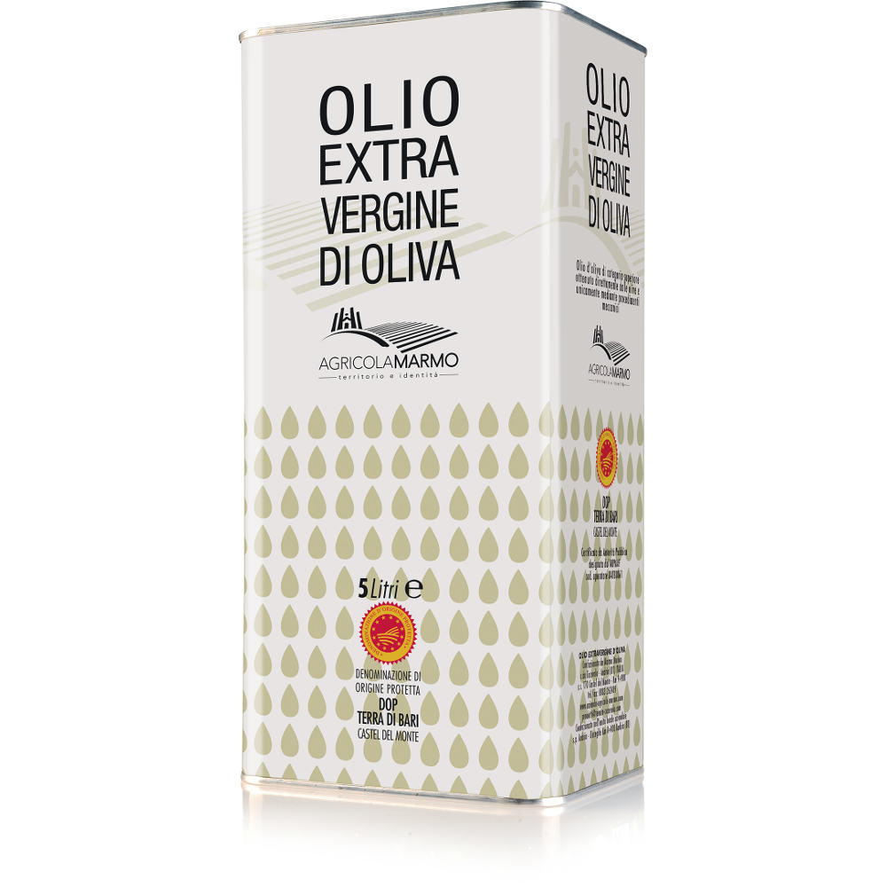 olio extravergine di oliva DOP Castel del Monte in lattina da 5 Lt